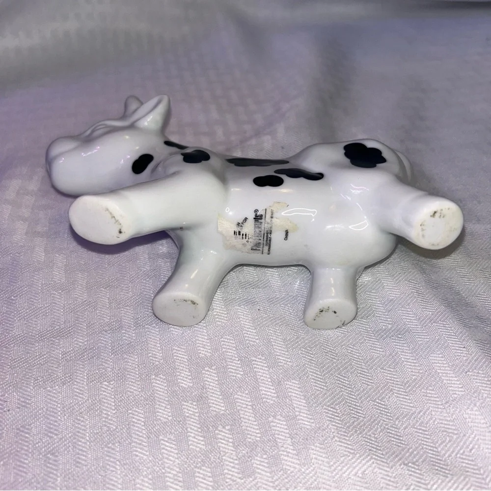Ceramic Cow Creamer - Black and White Pier 1